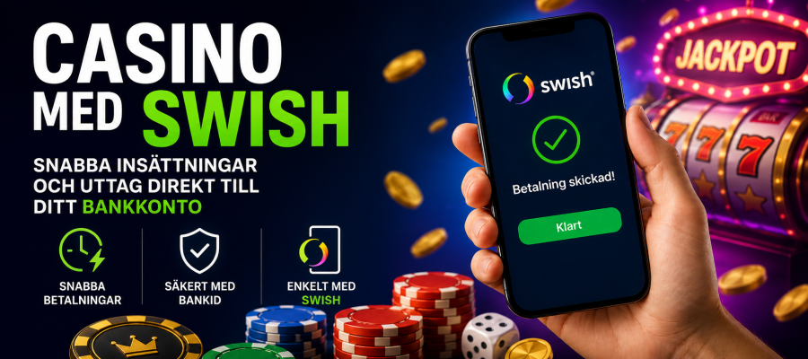 Casino med Swish ökar i popularitet